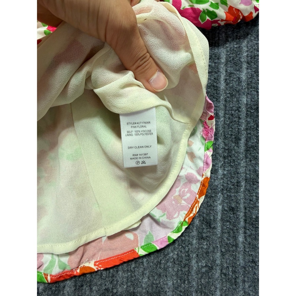 ASTR The Label Floral Puff Sleeve Top Medium Peplum Cottagecore Coquette‎ Floral - Picture 5 of 6